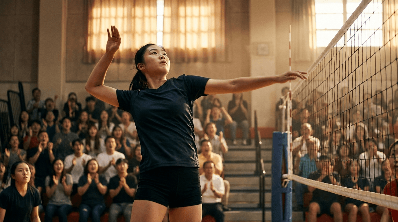 Volleyball action