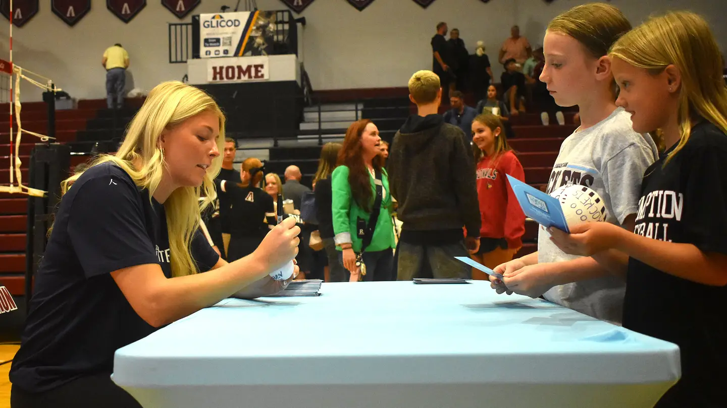 Pro Volleyball Star Anna DeBeer Returns to Assumption, Where Her Career Took Off